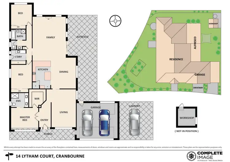 Floorplan of Homely house listing, 14 Lytham Court, Cranbourne VIC 3977
