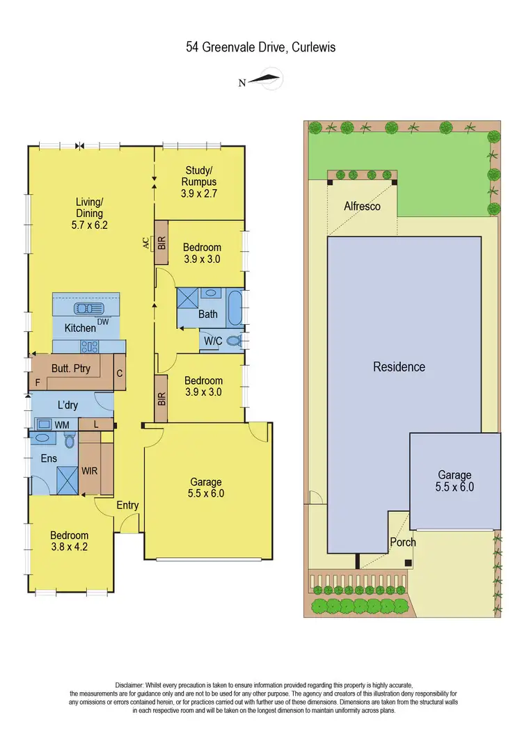 Floorplan of Homely house listing, 54 Greenvale Drive, Curlewis VIC 3222