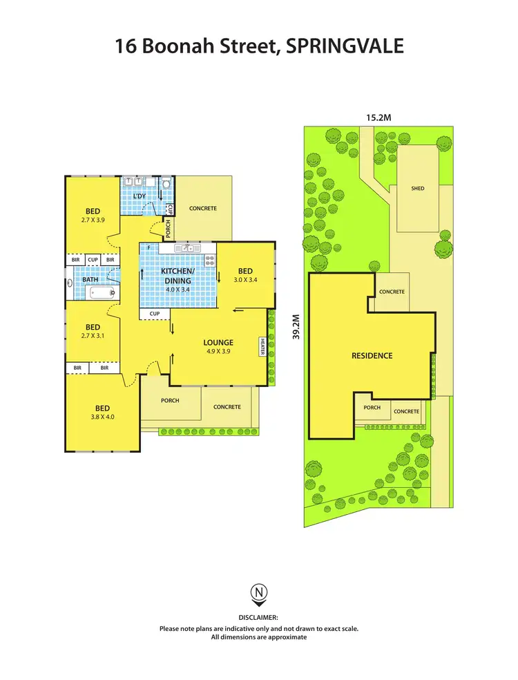 Floorplan of Homely house listing, 16 Boonah Street, Springvale VIC 3171