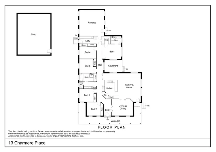 Floorplan of Homely house listing, 13 Charmere Place, Dubbo NSW 2830