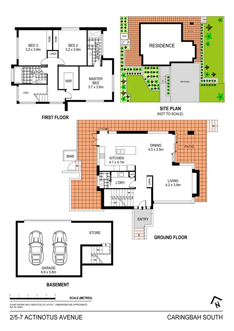 Floorplan of Homely townhouse listing, 2/5 Actinotus Avenue, Caringbah South NSW 2229