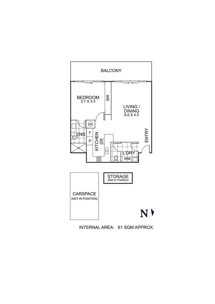 Floorplan of Homely apartment listing, 303A/1 Manna Gum Court, Coburg VIC 3058