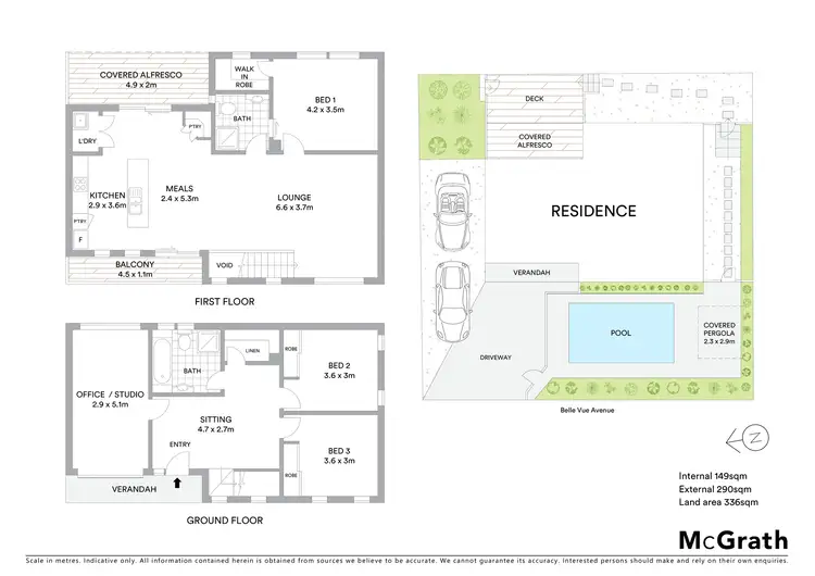 Floorplan of Homely house listing, 45A Belle Vue Avenue, Belmont VIC 3216