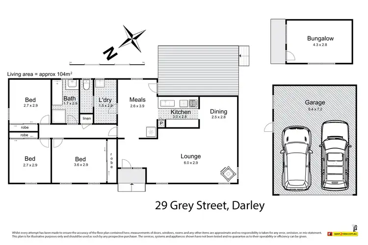Floorplan of Homely house listing, 29 Grey Street, Darley VIC 3340