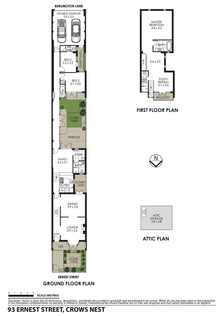 Floorplan of Homely house listing, 93 Ernest Street, Crows Nest NSW 2065
