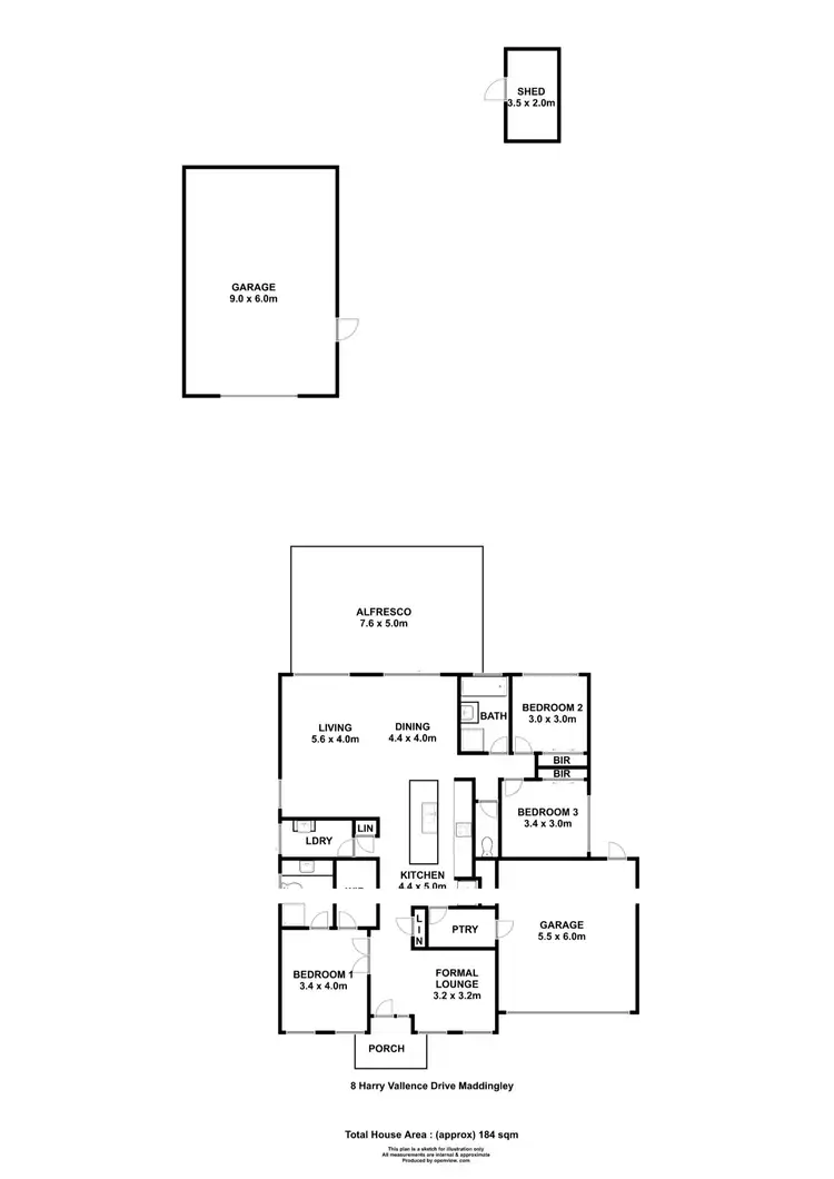 Floorplan of Homely house listing, 8 Harry Vallence Drive, Maddingley VIC 3340