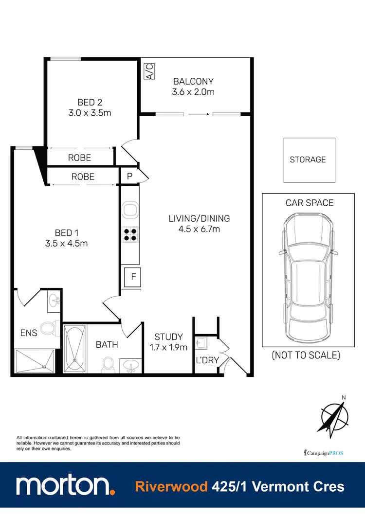 Floorplan of Homely apartment listing, 425/1 Vermont Crescent, Riverwood NSW 2210