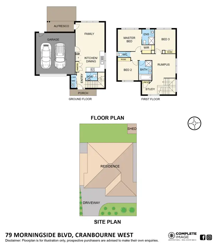 Floorplan of Homely house listing, 79 Morningside Boulevard, Cranbourne West VIC 3977