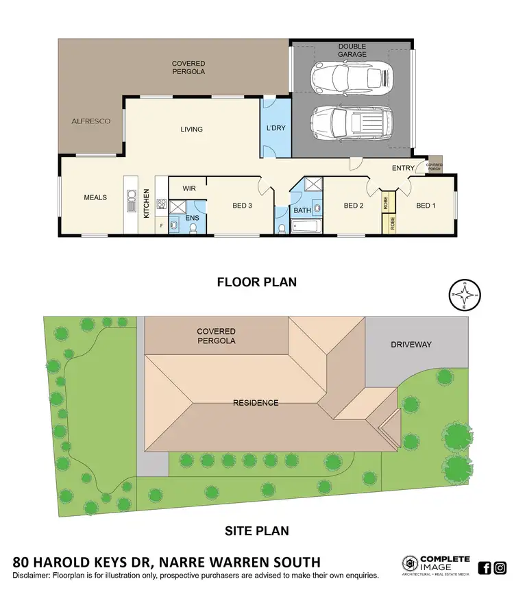 Floorplan of Homely house listing, 80 Harold Keys Drive, Narre Warren South VIC 3805