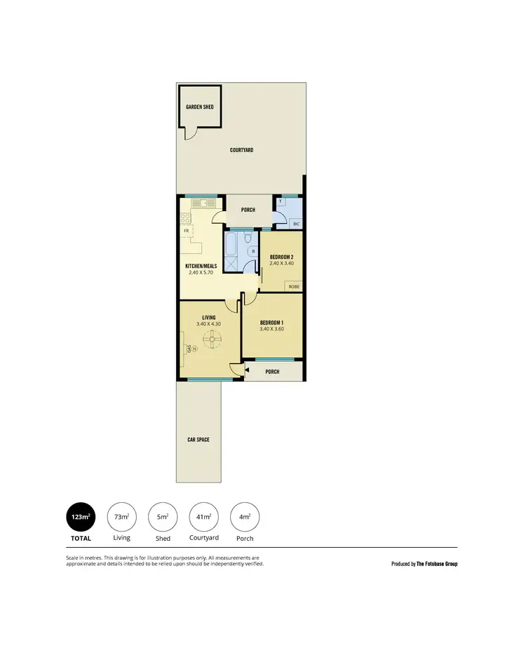 Floorplan of Homely unit listing, 5/5055 Anzac Highway, Glenelg North SA 5045