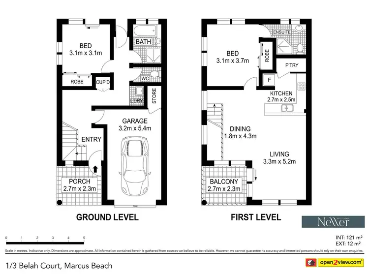 Floorplan of Homely unit listing, 1/3 Belah Court, Marcus Beach QLD 4573