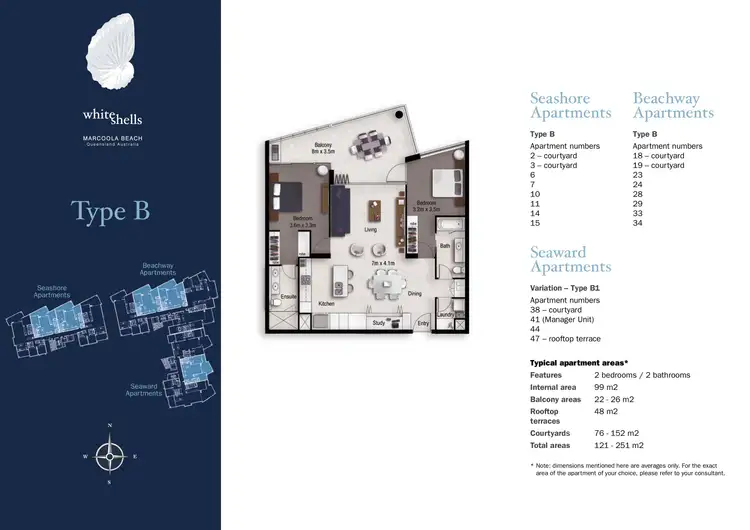 Floorplan of Homely apartment listing, 23/2 Seaward Lane, Marcoola QLD 4564