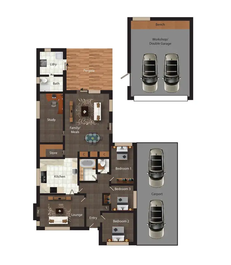 Floorplan of Homely house listing, 6 Christopher Crescent, Queanbeyan NSW 2620