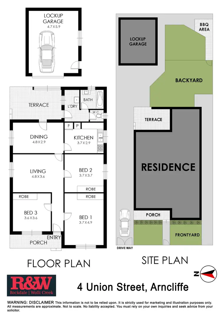Floorplan of Homely house listing, 4 Union Street, Arncliffe NSW 2205