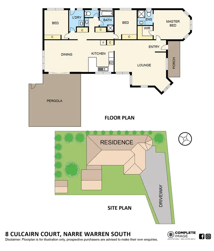 Floorplan of Homely house listing, 8 Culcairn Court, Narre Warren South VIC 3805