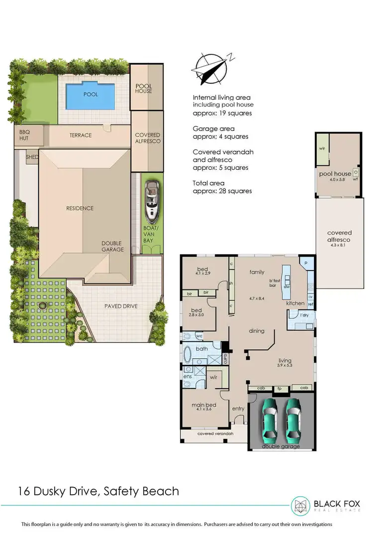 Floorplan of Homely house listing, 16 Dusky Drive, Safety Beach VIC 3936