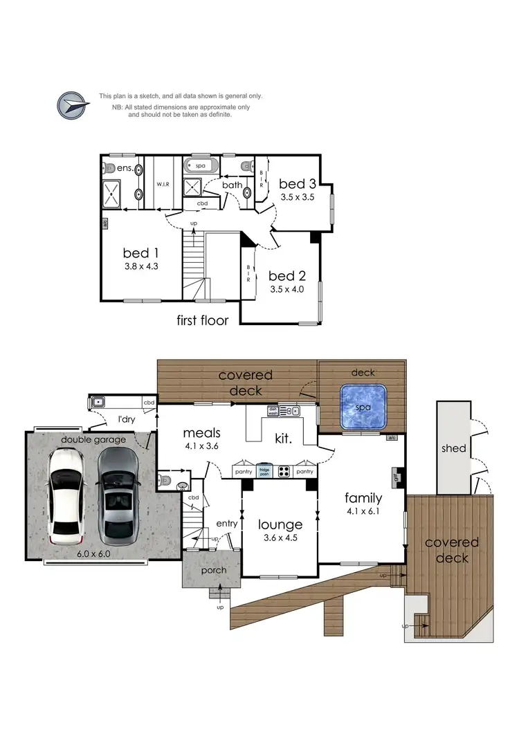 Floorplan of Homely townhouse listing, 400A Dorset Road, Croydon VIC 3136