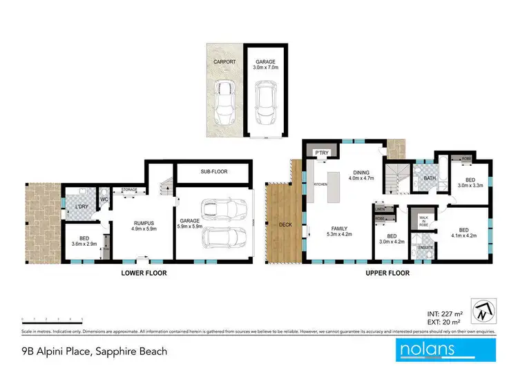Floorplan of Homely house listing, 9B Alpini Place, Sapphire Beach NSW 2450
