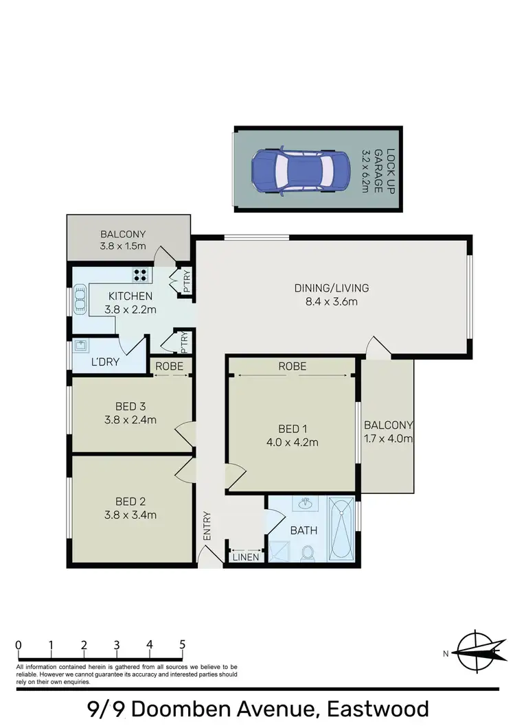 Floorplan of Homely unit listing, 9/9-15 Doomben Avenue, Eastwood NSW 2122