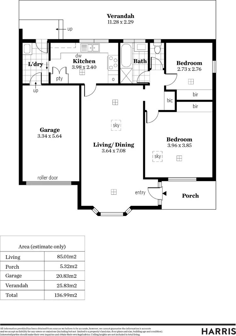 Floorplan of Homely semi-detached listing, 19 McAllan Avenue, Burnside SA 5066