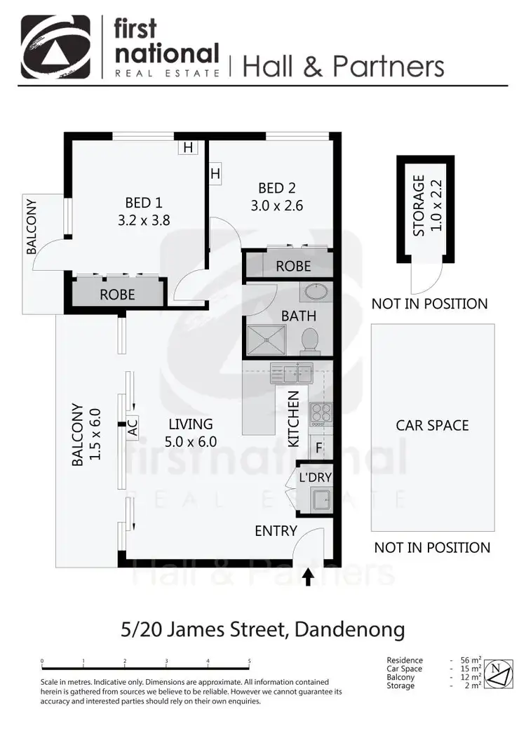 Floorplan of Homely apartment listing, 5/20 James Street, Dandenong VIC 3175