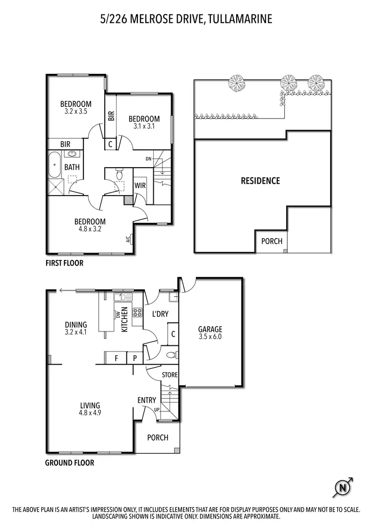 Floorplan of Homely townhouse listing, 5/226 Melrose Drive, Tullamarine VIC 3043