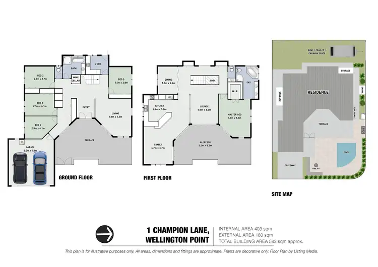 Floorplan of Homely house listing, 1 Champion Lane, Wellington Point QLD 4160