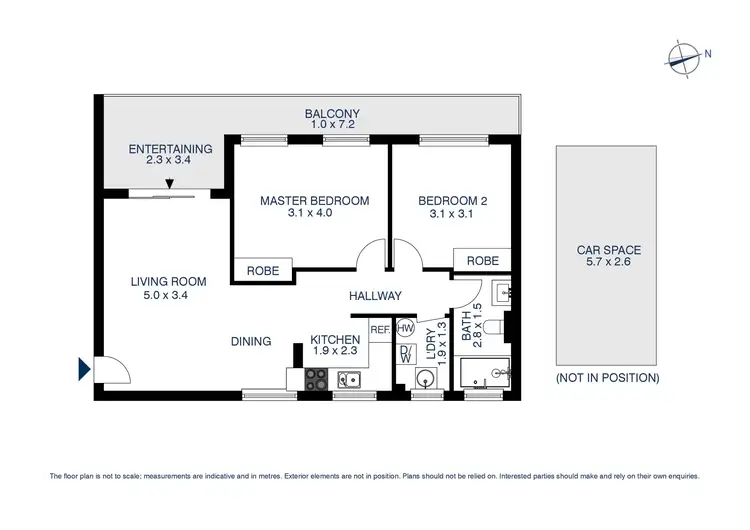 Floorplan of Homely apartment listing, 25/23 Campbell Street, Parramatta NSW 2150