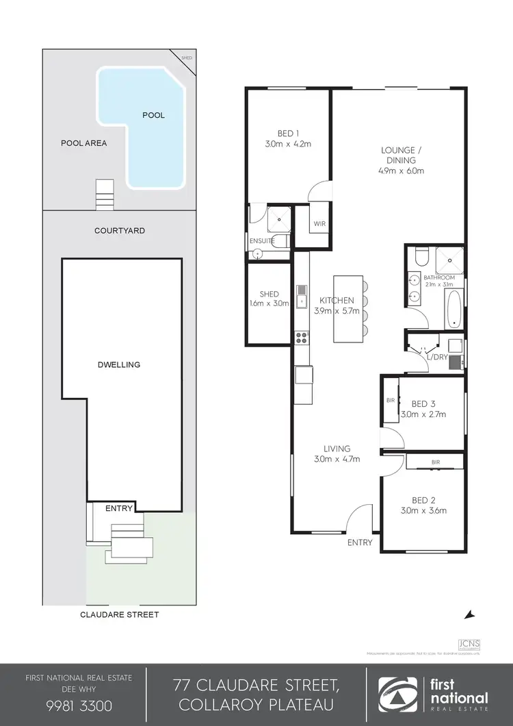 Floorplan of Homely house listing, 77 Claudare Street, Collaroy Plateau NSW 2097