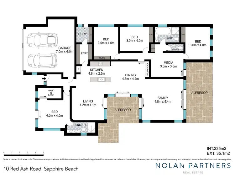 Floorplan of Homely house listing, 10 Red Ash Road, Sapphire Beach NSW 2450