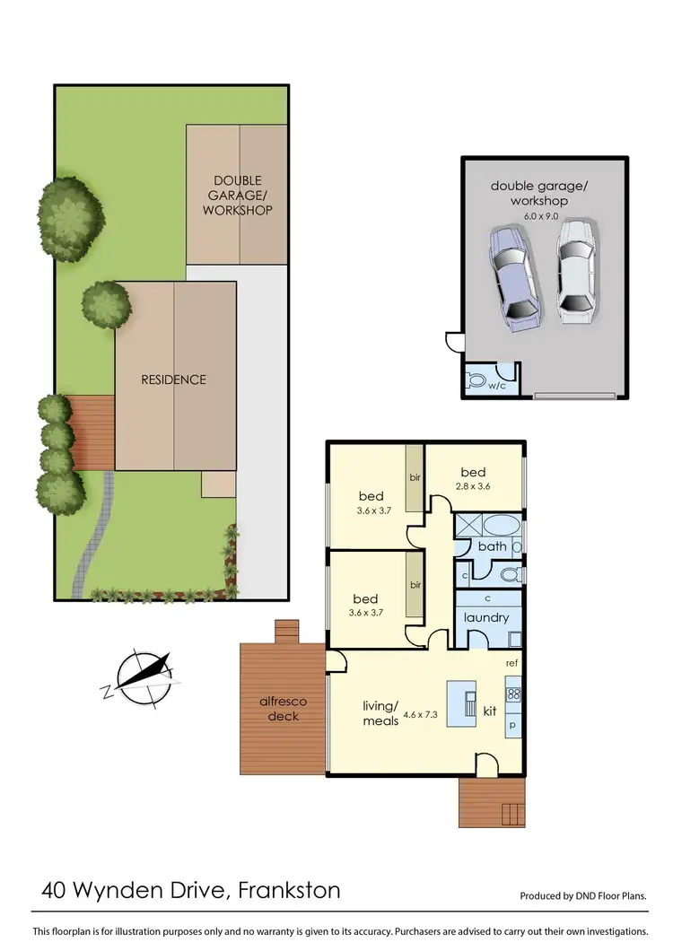 Floorplan of Homely house listing, 40 Wynden Drive, Frankston VIC 3199