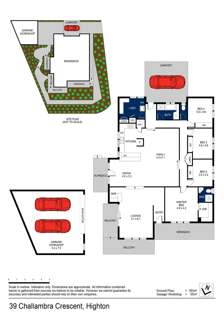 Floorplan of Homely house listing, 39 Challambra Crescent, Highton VIC 3216
