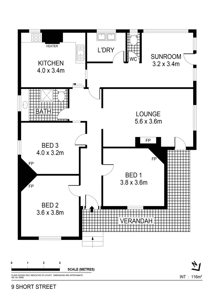 Floorplan of Homely house listing, 9 Short Street, Bendigo VIC 3550