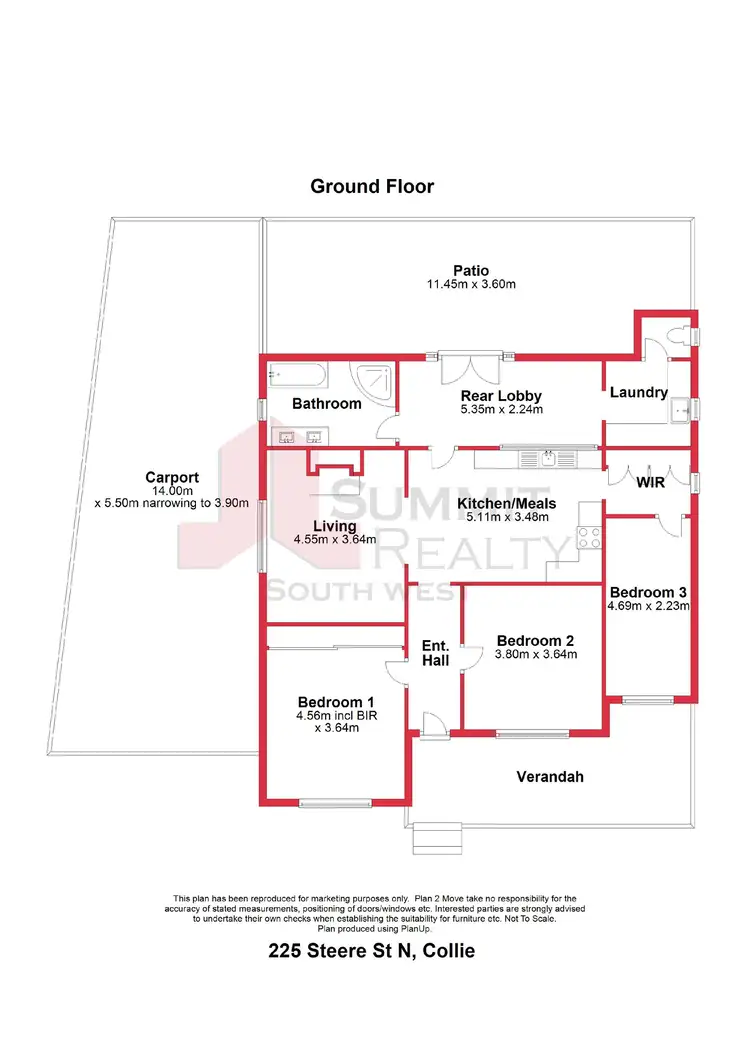 Floorplan of Homely house listing, 225 Steere Street, Collie WA 6225