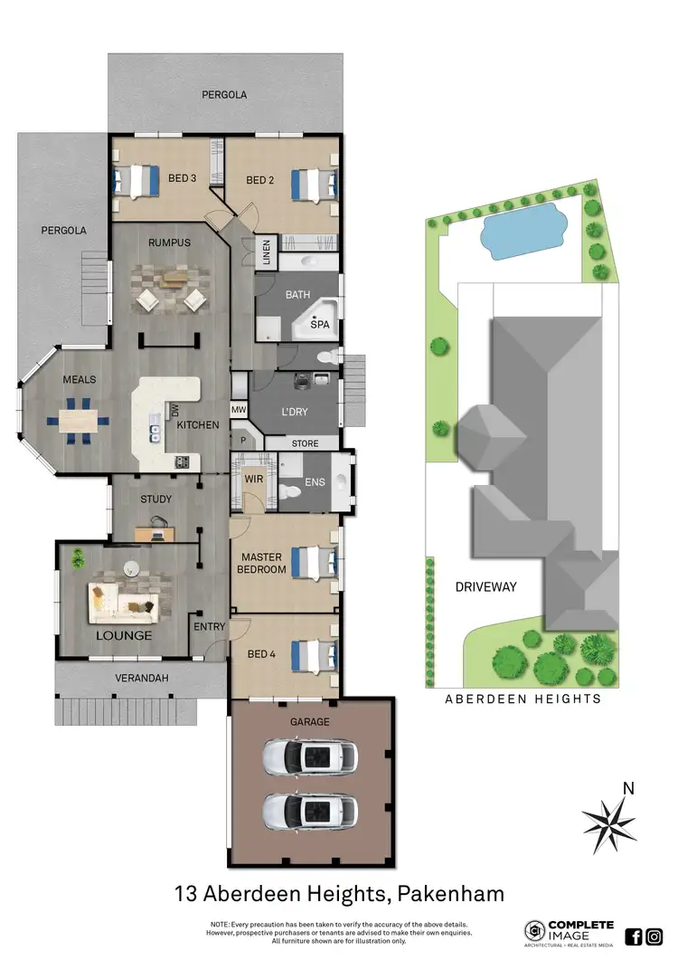 Floorplan of Homely house listing, 13 Aberdeen Heights, Pakenham VIC 3810