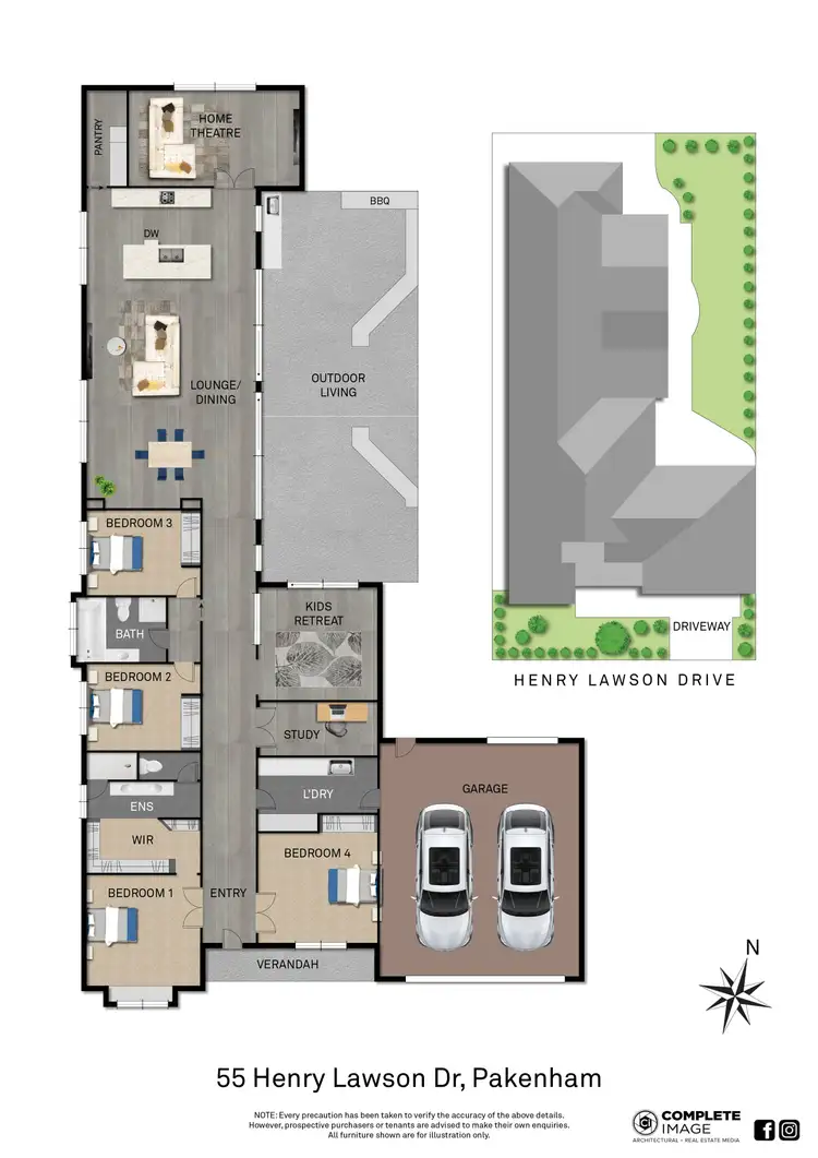 Floorplan of Homely house listing, 55 Henry Lawson Drive, Pakenham VIC 3810