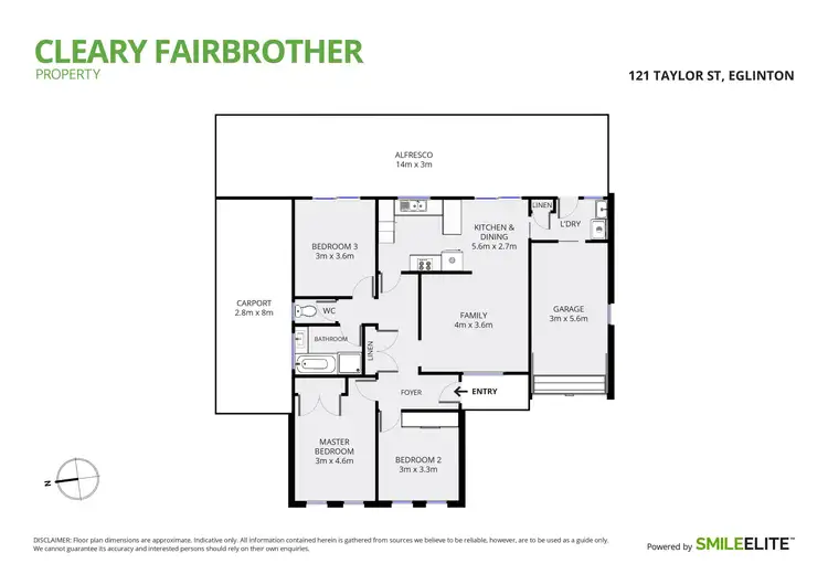 Floorplan of Homely house listing, 121 Taylor Street, Eglinton NSW 2795