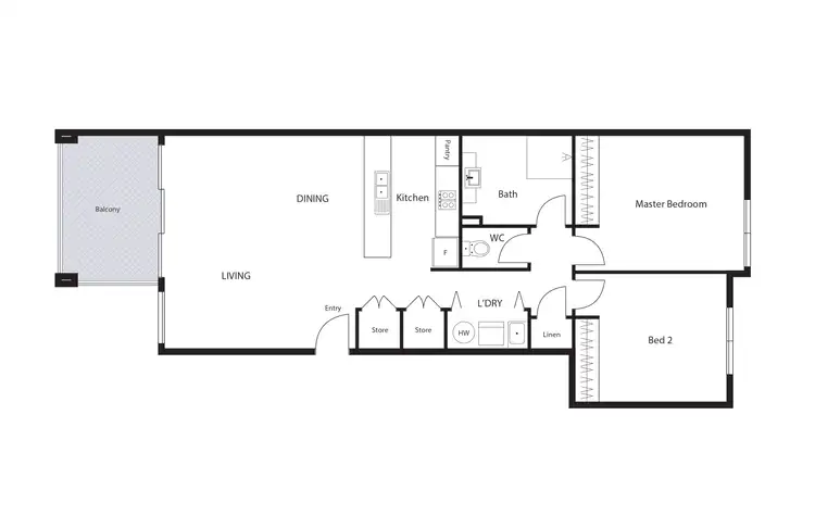 Floorplan of Homely apartment listing, 16/9 Wedge Crescent, Turner ACT 2612