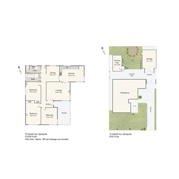 Floorplan of Homely house listing, 15 Hanleth Avenue, Springvale VIC 3171