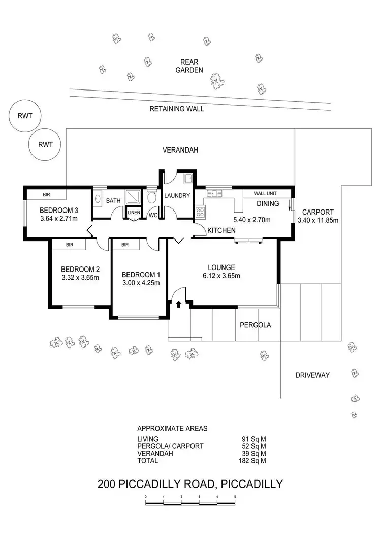 Floorplan of Homely house listing, 200 Piccadilly Road, Piccadilly SA 5151