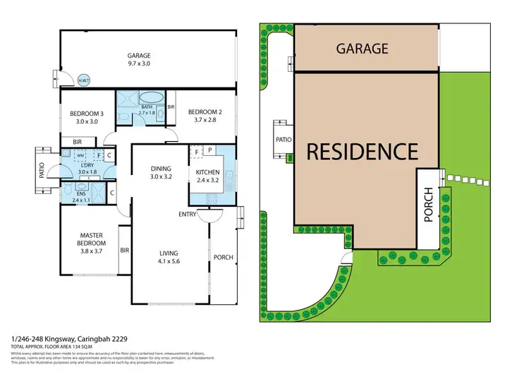 Floorplan of Homely villa listing, 1/246-248 Kingsway, Caringbah NSW 2229