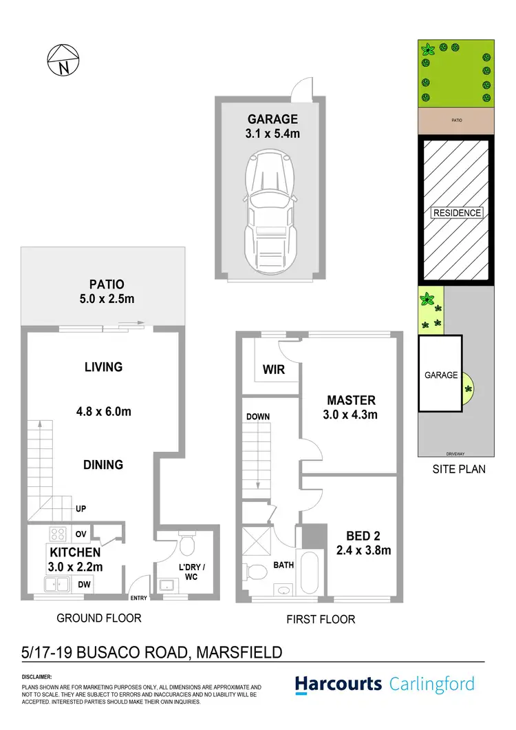 Floorplan of Homely townhouse listing, 5/17-19 Busaco Road, Marsfield NSW 2122