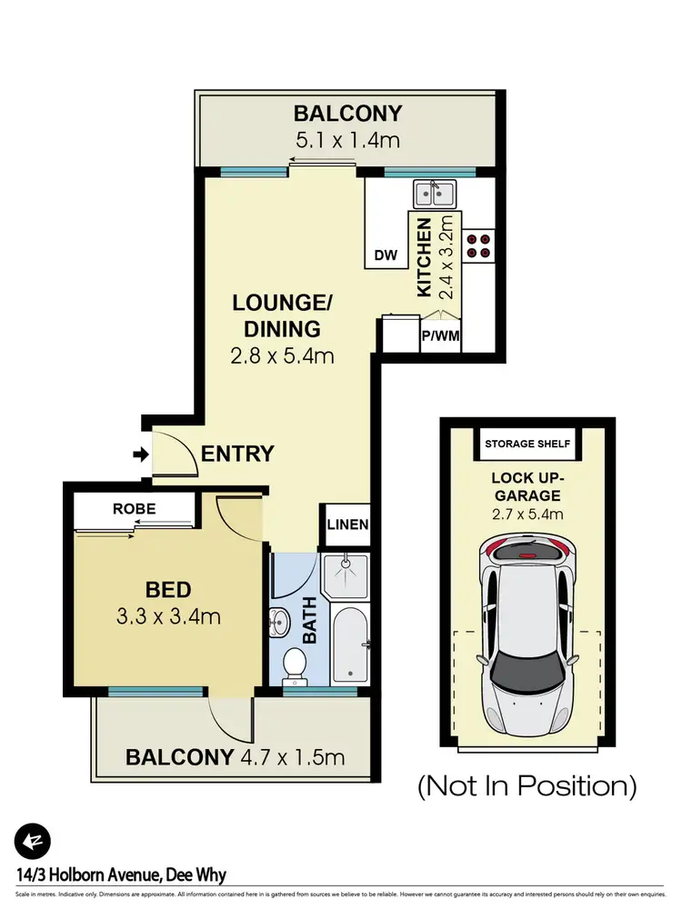 Floorplan of Homely apartment listing, 14/3 Holborn Avenue, Dee Why NSW 2099
