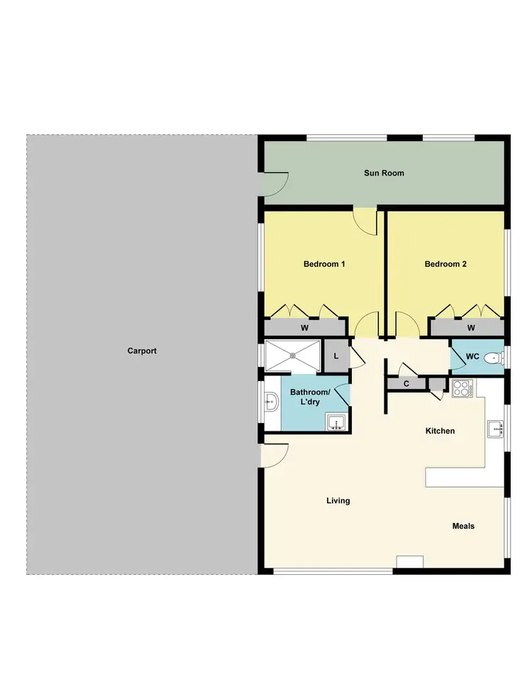 Floorplan of Homely house listing, 69 Gillies Street, Maryborough VIC 3465