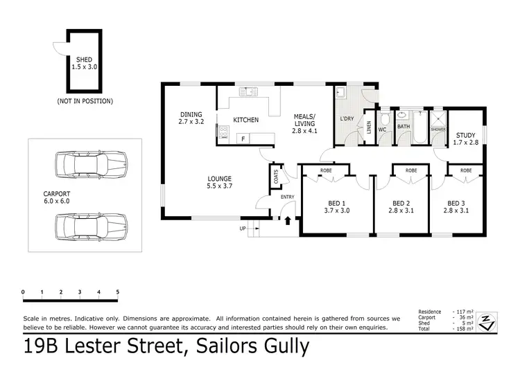Floorplan of Homely house listing, 19B Lester Street, Sailors Gully VIC 3556