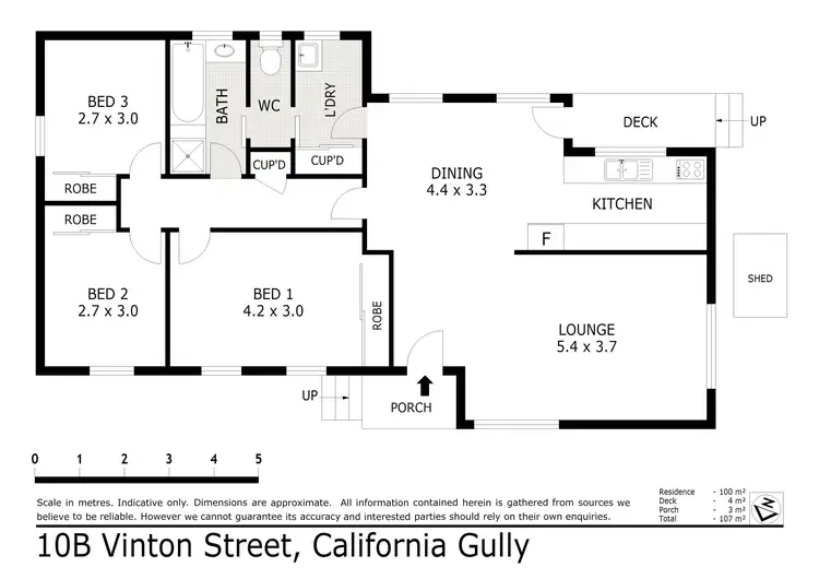 Floorplan of Homely house listing, 10B Vinton Street, California Gully VIC 3556
