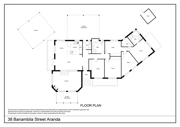 Floorplan of Homely house listing, 38 Banambila Street, Aranda ACT 2614