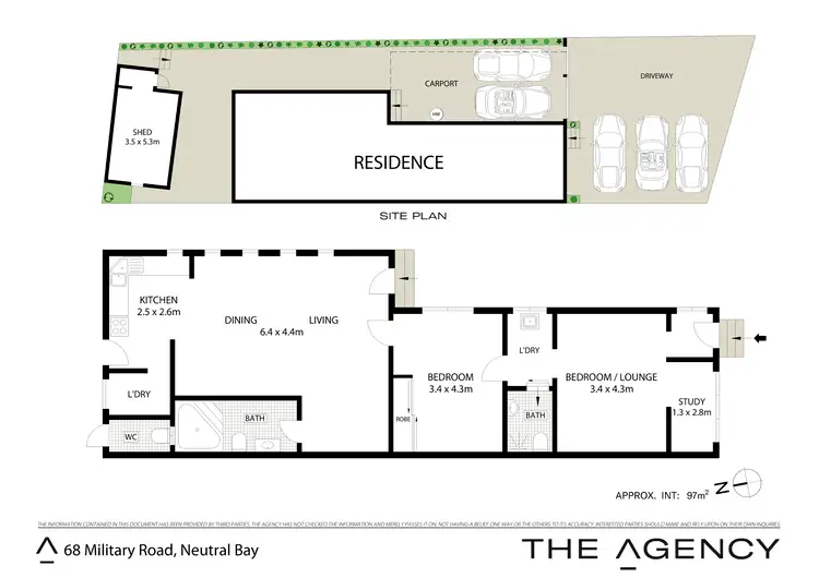Floorplan of Homely semi-detached listing, 68 Military Road, Neutral Bay NSW 2089