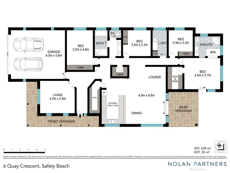 Floorplan of Homely house listing, 6 Quay Crescent, Safety Beach NSW 2456