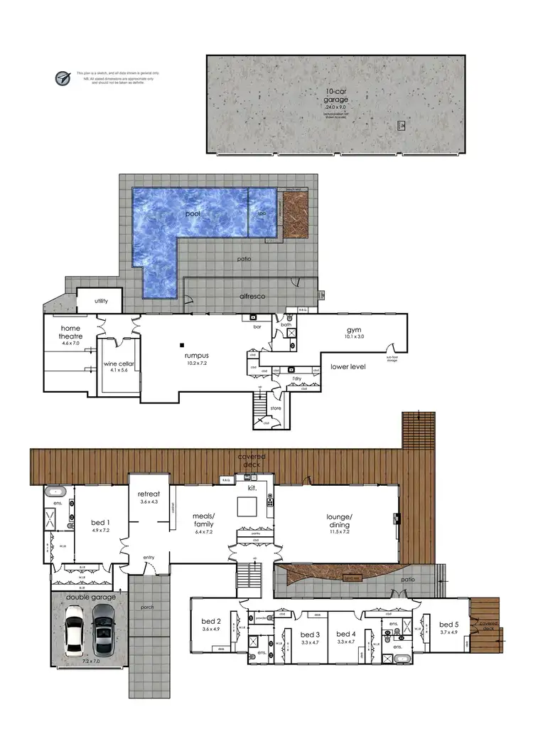 Floorplan of Homely rural property listing, 115 Brysons Road, Warrandyte South VIC 3134